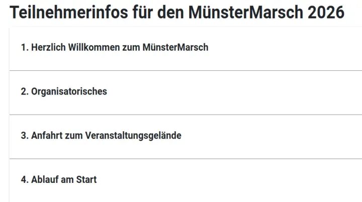 Teilnehmerinfos | © DAV Münster