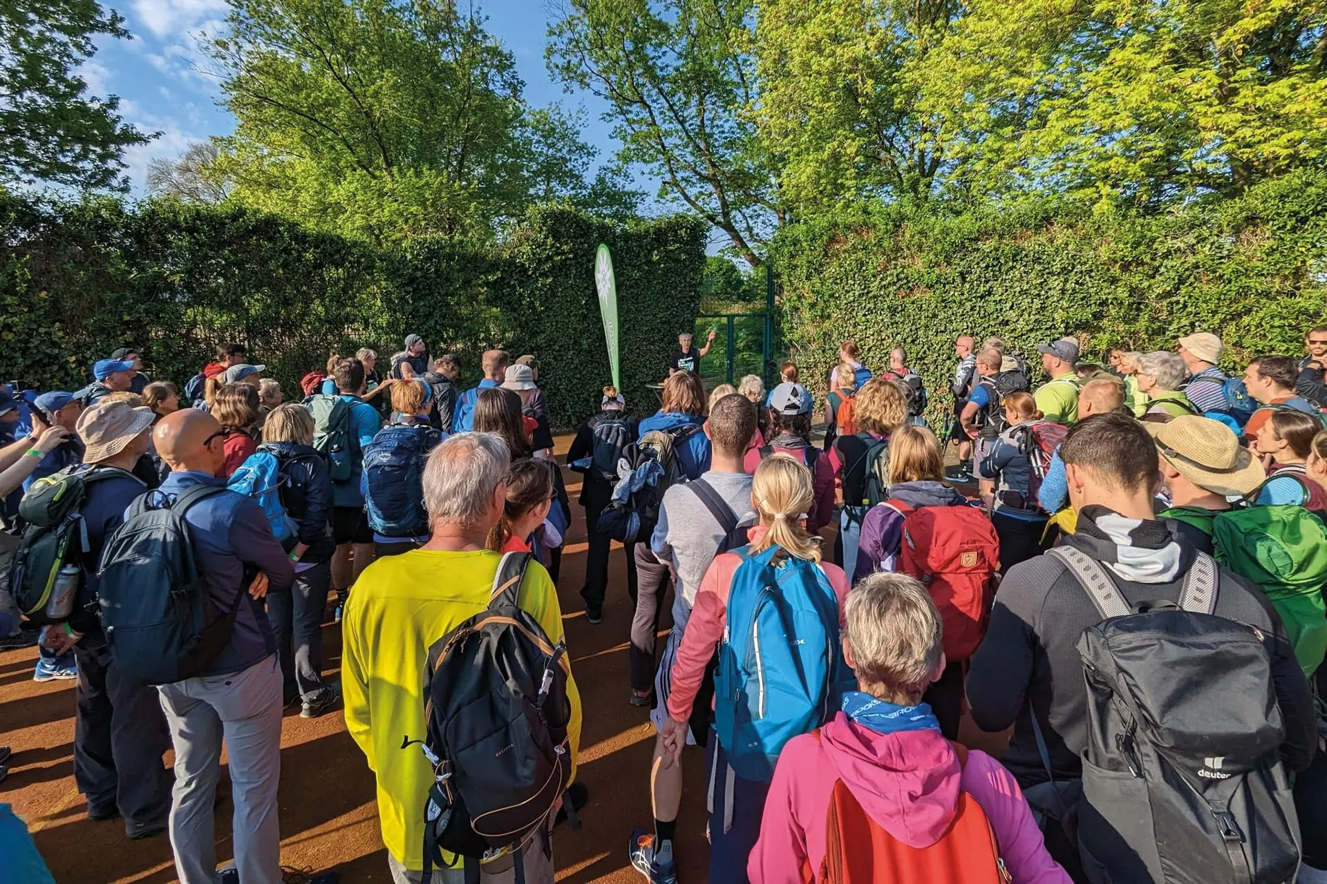 Startsituation mit vielen Teilnehmern | © DAV Münster